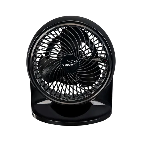 Image of V-Guard Spinny Pro 180 mm Table & Wall Fan | 2100 RPM High-Speed Motor | 353 CFM Airflow | 3 Speed Settings | 90° Adjust