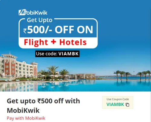 Image of Via.com Coupon: Up to ₹500 Off on Flights, Buses & Hotels