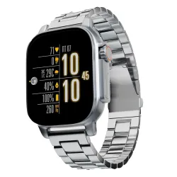 **Vibez by Lifelong: Premium Luxury Smartwatch (Pacific Silver)**
