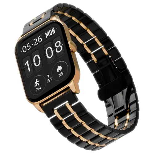 Image of Vibez Imperial Stainless Steel Strap Luxury Smartwatch 