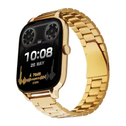 Vibez Majestic Stainless Steel Strap Luxury Smartwatch