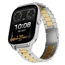 Vibez Majestic Luxury Smartwatch Stainless Steel Strap 1.83 Display Bluetooth Calling