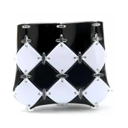 Vibgyor Vibes DIY Make Your Own Art and Craft Fashion Purse/Bag -Small Size-Black and White
