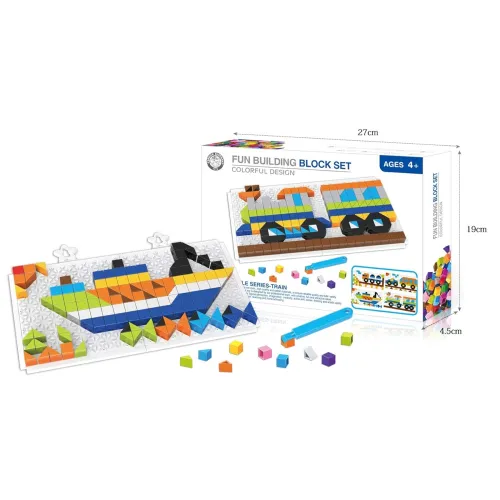 Image of Vibgyor Vibes 240 Pc DIY Building Blocks Jigsaw Puzzle