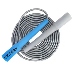 VICTORY Adjustable Skipping Rope for Men and Women for Kids Jumping Rope for Exercise, Gym Fitnes Freestyle Skipping Rope (Blue),Rubber