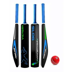 Victory Slog Plastic Cricket Bat Full Size Series (34 X 4.5 Inch) Bat for All Age Group |Best for Practicing-Recommended to Play with Soft Rubber, Tennis,Wind Ball (The Slog with Ball)