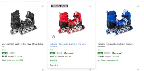 Image of Viel Spiel Skates minimum 80% Discount