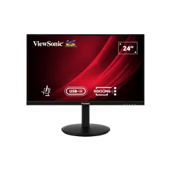 ViewSonic VG2409U-2 60.96 cm (24inch) FHD IPS Ergonomic Docking Monitor with USB-C Hub Daisy Chain and Power Charge Back