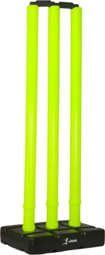 Image of VIFITKIT Cricket Stumps for Cricket Ground, Match, Tournament Stump with Stand & Bails (Green)