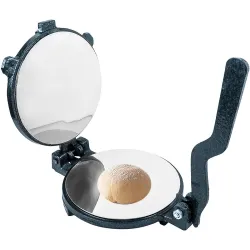 Village Kraft 6.5 Inches Heavy Duty Perfect Cast Iron Manual Khakhra Papad Pathiri Dough Press/Puri Maker/Empanadas Kitc