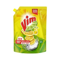 Vim Dishwash Liquid 3 L pouch