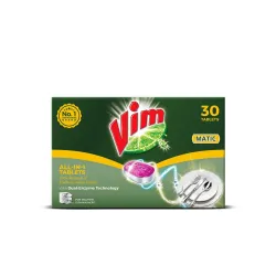 Vim Matic Dishwasher tablets All-In-One (Pack of 30) 