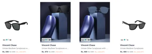 Image of Vincent Chase by Lenskart Unisex Sunglasses up to 76% Discount 