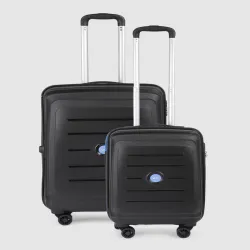 VIP CORSA Set Of 2 Textured Hard-Sided Trolley Suitcase