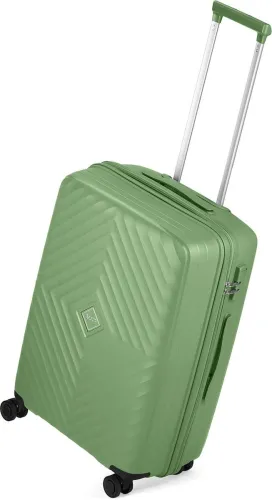 Image of VIP Medium Check-in Suitcase (65 cm) 8 Wheels - QUAD-PRO 8W STROLLY MD 360 EMG - Green