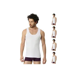 VIP Mens Solid Regular Vest 5Pcs