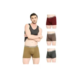 VIP Mens Cotton Regular Solid Trunks