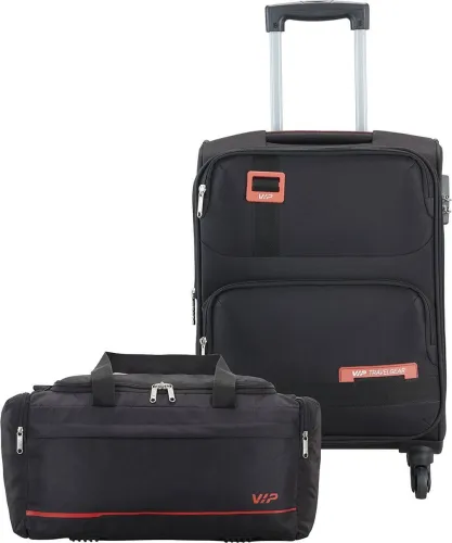 Image of VIP Soft Body 2 Luggage Set Black