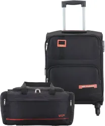 VIP Soft Body 2 Luggage Set Black