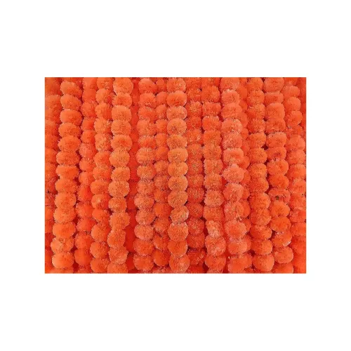 Image of Virat International Artificial Marigold Phool mala ( Pack of 10 pcs)
