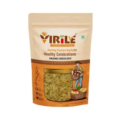VIRILE Premium Seedless Green Raisins 400g Pack of 2