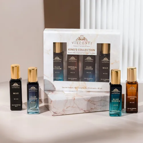 Image of Visconti Perfume For Men Gift Set of 4 x 20 ML For Men, Long Lasting Smell Men Perfume, Best Birthday, Anniversary Gift 