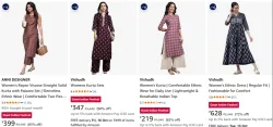 Vishudh Womens Kurta Set at minimum 90% Discount