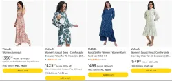 Vishudh Womens dresses at minimum 90% Discount 