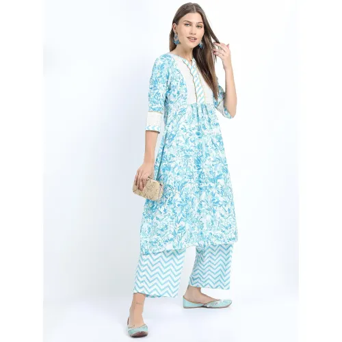 Image of Vishudh Women's Ethnic Set | Regular Fit | Fashion Outfit | with Comfortable Wear