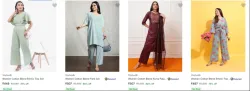 Vishudh Womens Ethnic Set at minimum 70% Discount