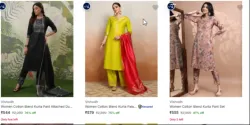 Vishudh Womens Ethnic Sets at minimum 75% Discount