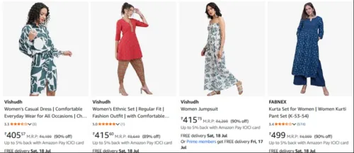 Image of Vishudh Women's Clothing Up to 90% Discount