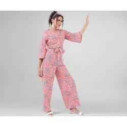 Vishudh Womens Co-ord Set | Trendy Matching Set for Casual & Chic Looks | Stylish Top & Bottom Co-ord for Women