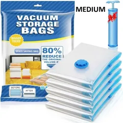 VISHWA Storage Vacuum Bags (Pack of 6)