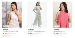 Visudh Womens Co-ord Set at Minimum 80% Discount