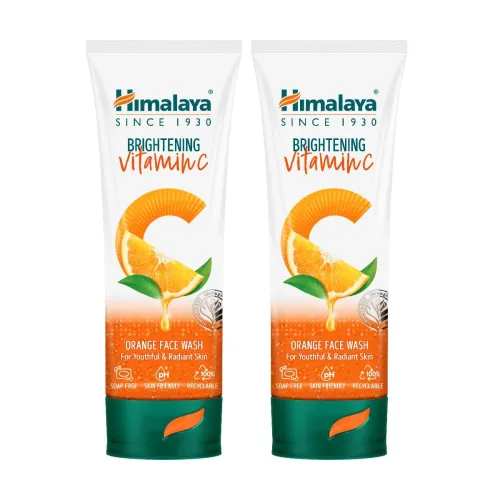 Image of Himalaya Brightening Vitamin C Orange Face Wash 