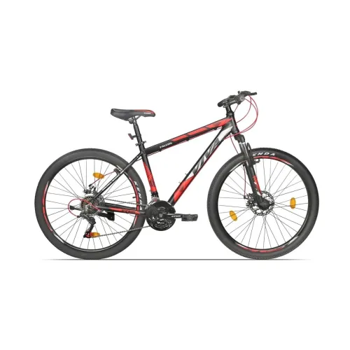 Image of Viva Falcon-3.0 27.5T 21 Speed Dual Disc Brake 18.5, Alloy Mountain Bike For Men (Black-Red, 12+ Years)