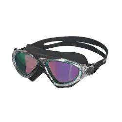Viva Unicorn Professional Players Swimming Goggles | Anti-Fog, UV Protection | One Piece With Mirror Lens | Branded Case Packing