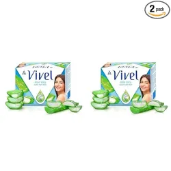 Vivel Aloe Vera Bathing Soap  (150g - Pack of 8)