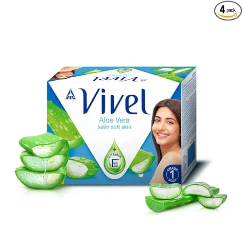 Image of Vivel Aloe Vera Bathing Soap 150g * Pack of 4