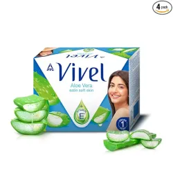 Vivel Aloe Vera Bathing Soap 150g * Pack of 4
