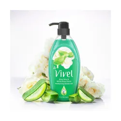 Vivel Aloe Vera & White Rose Scent Shower Gel, 895 ml, Moisturizing Body Wash, with Plant based Cleansers, Body wash Sho