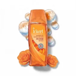 Vivel Hya Serum Hydrating Body Wash 200ml | Hyaluronic Acid, Glycerin & Rose Water | Deep Intense Daily Hydration Shower