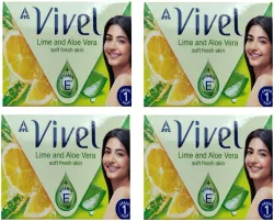 Vivel Lime and Aloe Vera Soap 100g Pack of 4