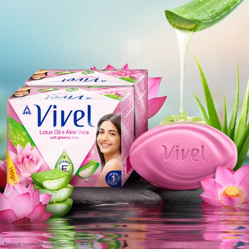Image of Vivel Lotus Oil Grade 1 Bathing Soap (8 x 150 g)