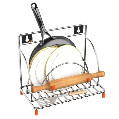 Image of Vivela Chakla Belan Stand Heavy-Duty Kitchen Organizer for Rolling Pin, Board