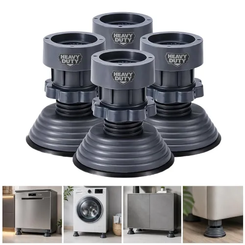 Image of Vivela Washing Machine Vibration Absorber Pads Set of 4 with Height Adjustment