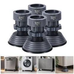 Vivela Washing Machine Vibration Absorber Pads Set of 4 with Height Adjustment
