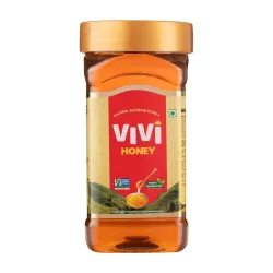 VIVI Natural Honey - 500g | 100% Pure Honey | No Sugar Adulteration | Naturally Rich in Anti-Oxidants | Non-GMO Project Verified | Globally Certified