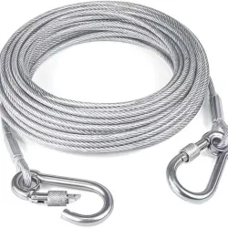 VIVITO Heavy-Duty Stainless Steel Clothesline - 5m (Pack of 1)